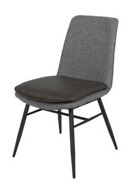 Modern Simple Design Hotel Restaurant Cafe Furniture Fabric PU Leather Dining Chair