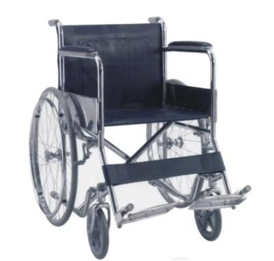 Steel Commode Wheelchair for Disable People