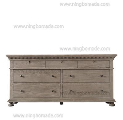 Architectural Classicism Timeless Collection Antique Grey Oak 3+4 Drawers Chest
