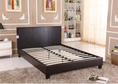 Double Single Size Luxury Leather Headboard Bed for 5 Star Hotel Room