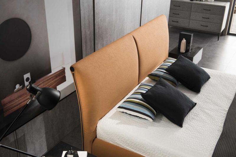 Gainsville Modern King Size Home Furniture Fabric Wall Bed Room Furniture in Bedroom Furniture