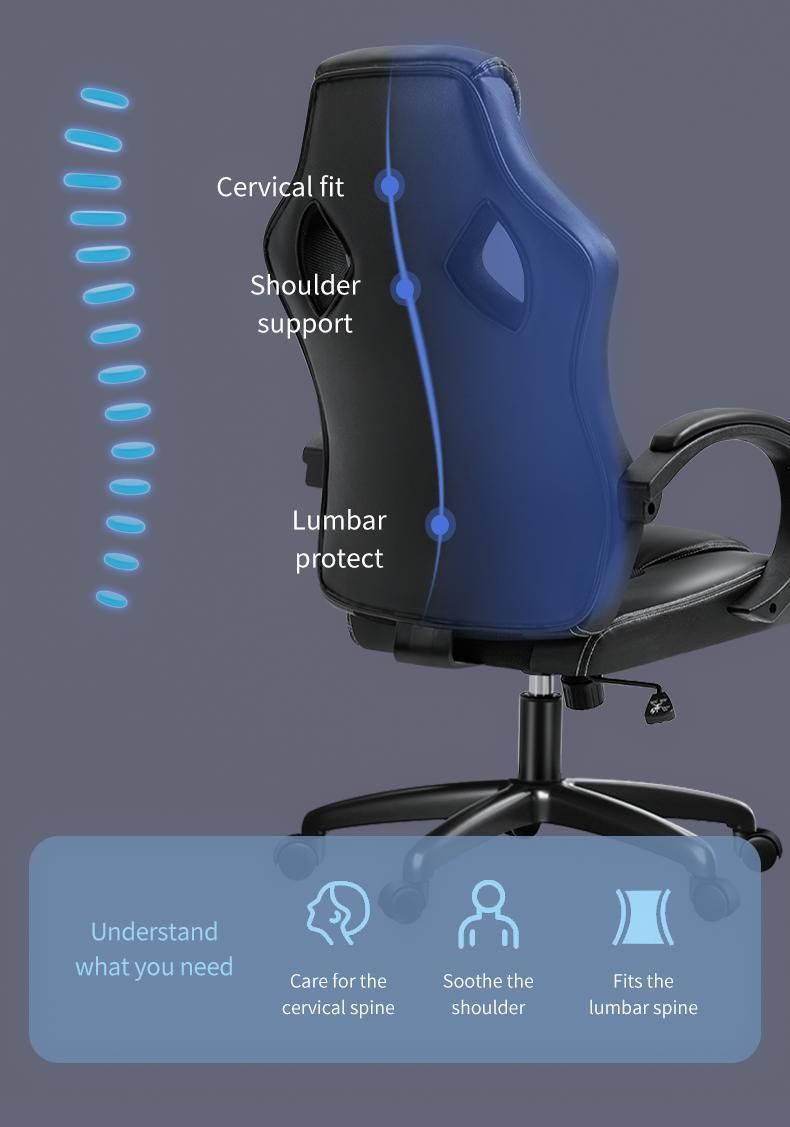 Modern Computer Office Chair PU Leather Ergonomic Racing Gaming Gamer Chair