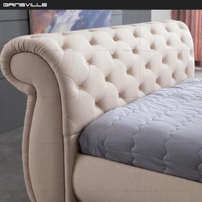 Wholesale Furniture Bedroom Leather Bed Gc1630