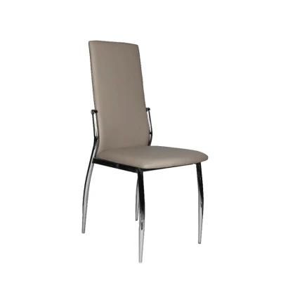 Antique Italy Style Dining Chairs Synthetic Leather Black Silla De Plastico Metal Modern Dining Room Chairs
