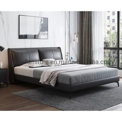 (MN-MB92) Modern Home/Hotel Bedroom Furniture Leather Double Bed