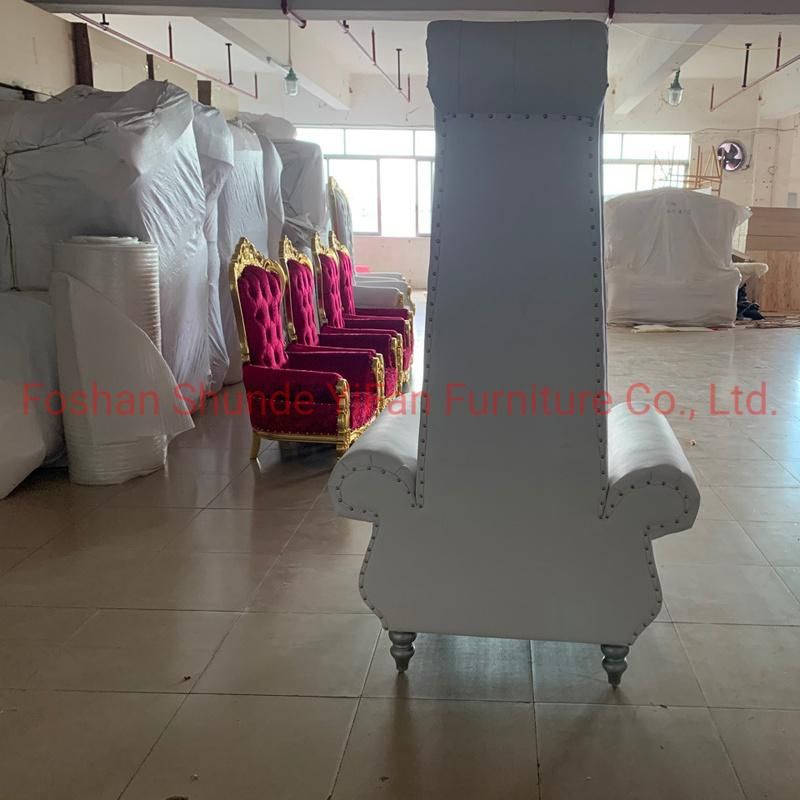 Hotel Lobby Furniture Solid Wood High Back Chair in Optional Furnitures Color