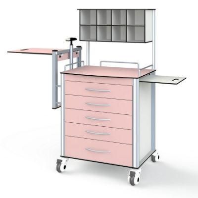 China Hospital furniture Muti-Function ABS Medical Equipment Hospital Trolley