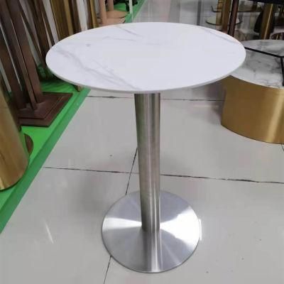 Wholesale Price Furniture Round Polished Stainless Steel Dining Table Base