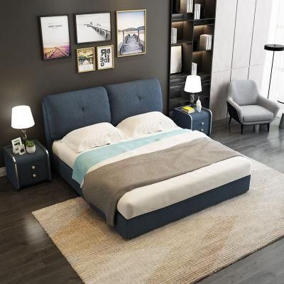 Home Bedroom Bed Adult Bed Double Bed Home Furniture Modern Bed Flat Bed