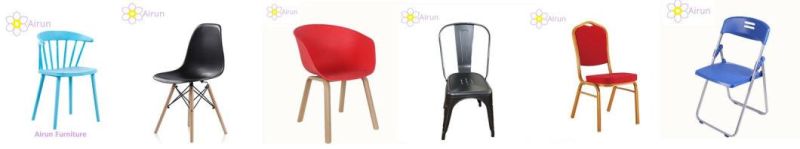 Top Sale Colorful Wooden Leg Plastic Chair