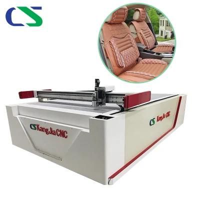 Automatic CNC Oscillating Knife Cutting Machine Cutting The Materials of Vehicle Foot Pad and Seat Cover on Sale