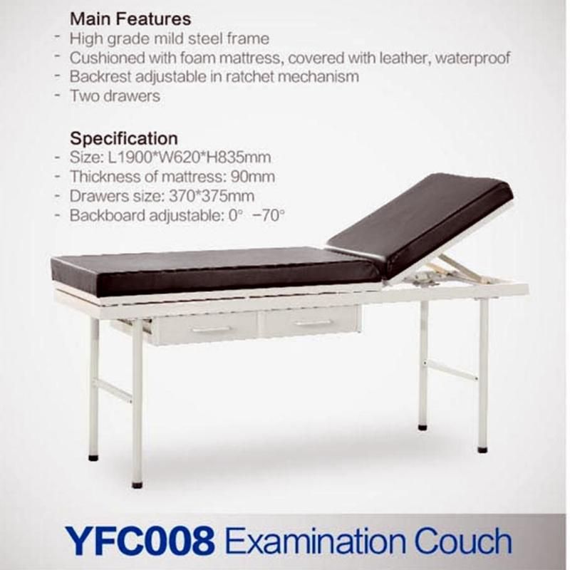Hydraulic Examination Couch Medical Screen