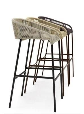 Modern Design Aluminum Outdoor Rattan Bar Chair for Leisure Garden Restaurant Furniture Tg-Ga2316
