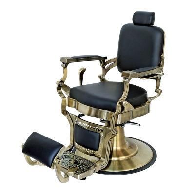 Hl- 9259A Salon Barber Chair for Man or Woman with Stainless Steel Armrest and Aluminum Pedal