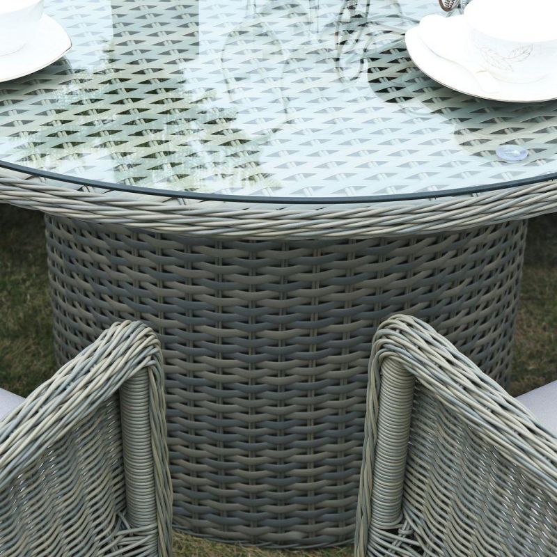 Modern Chinese Outdoor Garden Hotel Home Dining Room Resort Villa Balcony Leisure Wicker Rattan Chair and Table