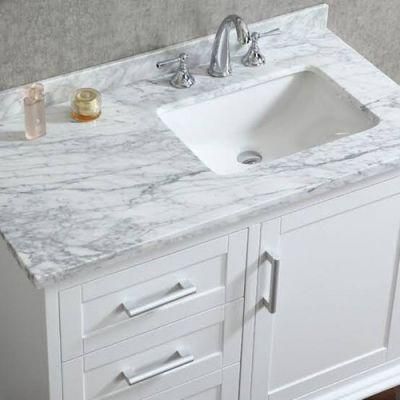 Polish White Engineered Quartz Stone Kitchen Countertops Vanity Tops Table Tops