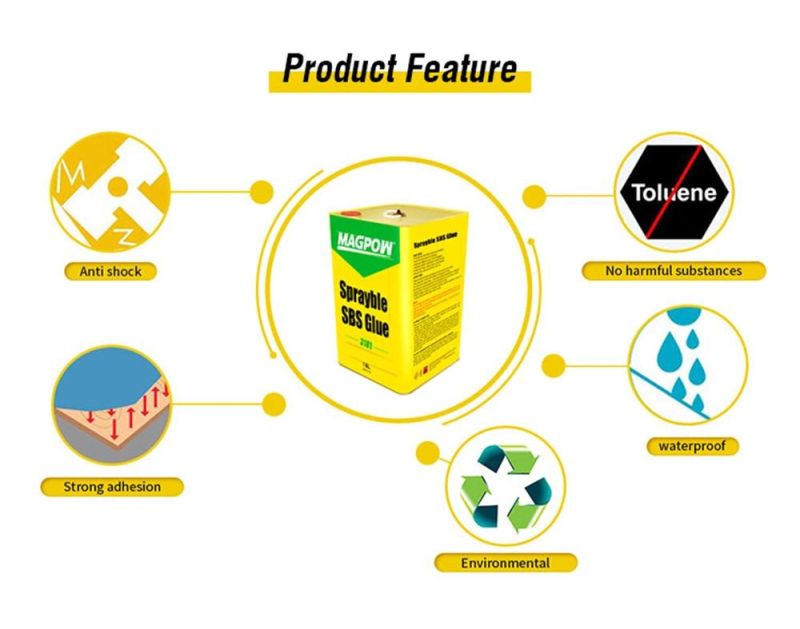 Sbs Spray Adhesive Glue for Spraying Between The Sponge, Wood, Cloth and EVA Materials for Sofa