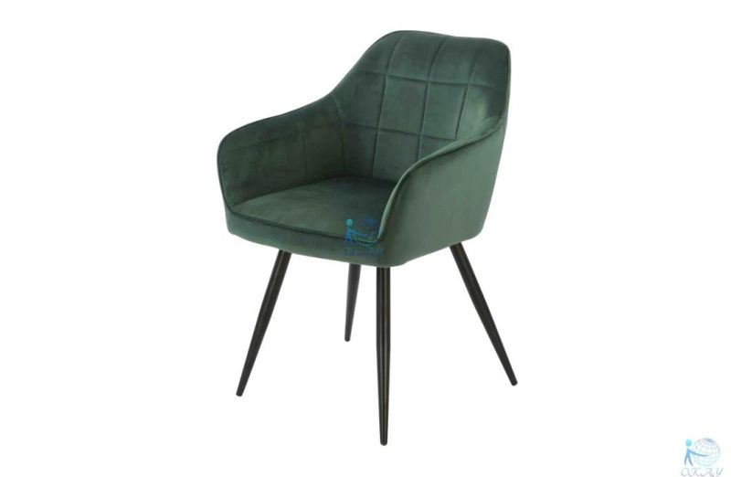 Popular Dining Room Furniture Modern Fabric PU/Leather Chairs Dining Chairs with Metal Legs