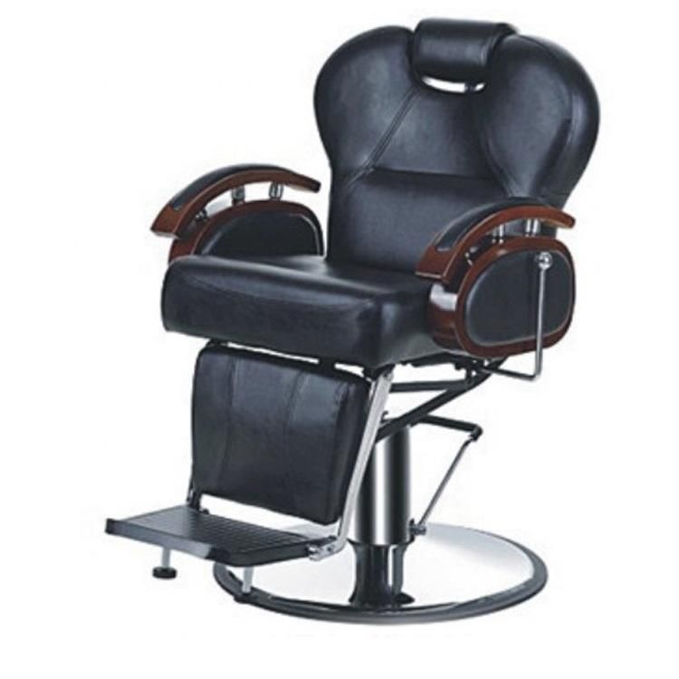 Hl-9007 Salon Barber Chair for Man or Woman with Stainless Steel Armrest and Aluminum Pedal