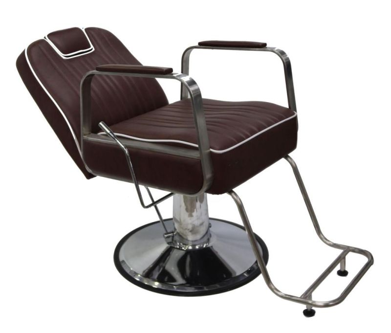 Hl-1190 Salon Barber Chair for Man or Woman with Stainless Steel Armrest and Aluminum Pedal