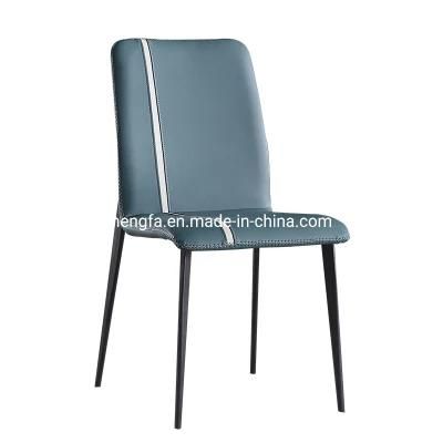 Modern Wholesale Market Leather Restaurant Metal Legs Hotel Dining Chairs