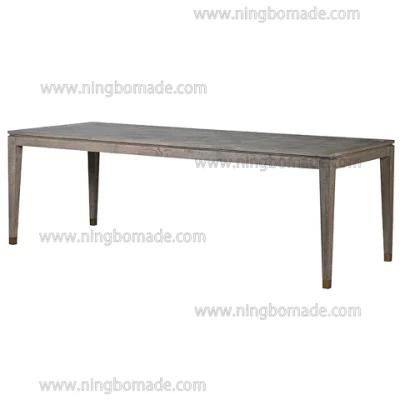 Antique Copper Coin Collection Furniture Grey Oak and Cupreous Copper Dining Table