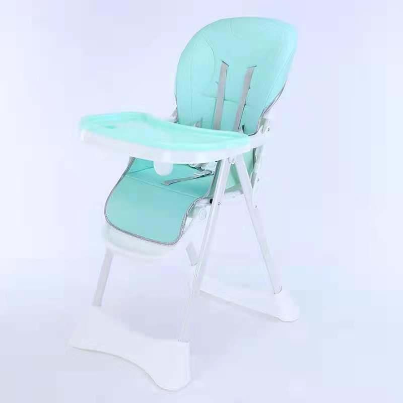 Fashion Folding Leather Seat Cover Baby Dining Chair