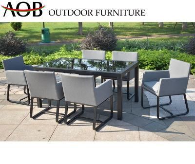 Modern Outdoor Garden Patio Home Hotel Livingroom Restaurant Dining Rectangualr Table and Chair Furniture