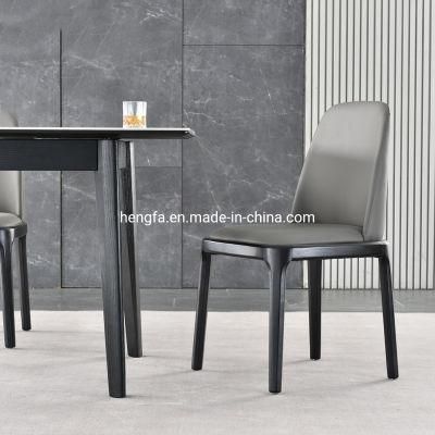 Modern Home Furniture Set PU Leather Metal Frame Dining Chairs