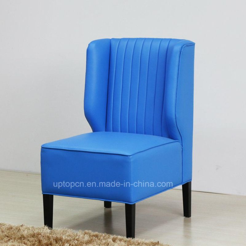 (SP-HC578) China Modern Leather Hotel Sofa Chair Wooden Legs