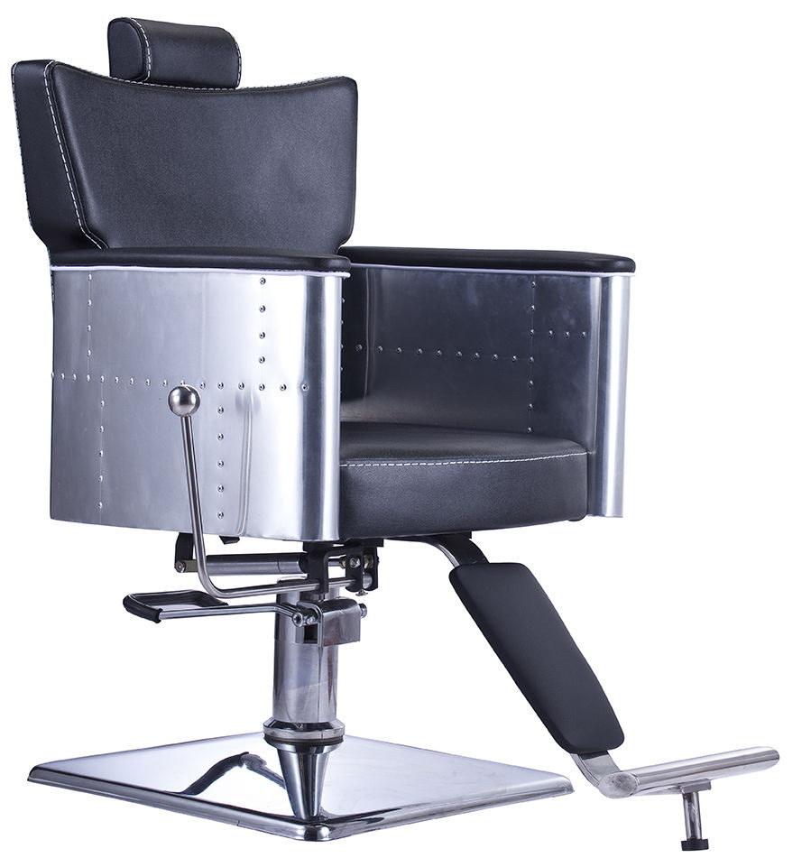 Hl-1165 Salon Barber Chair for Man or Woman with Stainless Steel Armrest and Aluminum Pedal