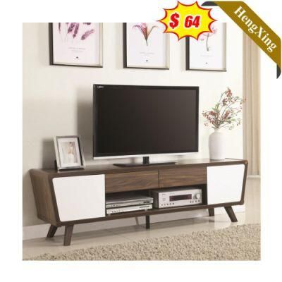 Latest Style Wooden Creative Design Mixed Color Living Room Furniture TV Stand with Cabinet
