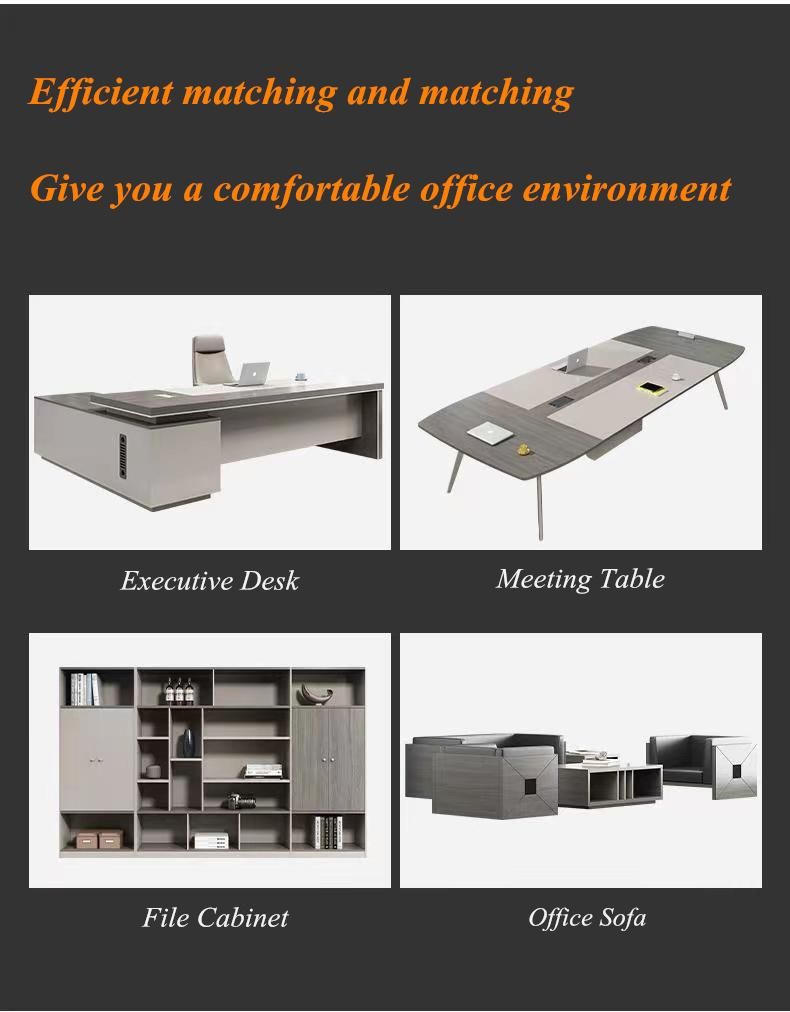 Luxury Home Office Desk Desktop Bookcase Storage Shelf Computer Desk