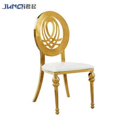 Hot Sale Factory Direct Leather Party Stainless Steel Dining Chair