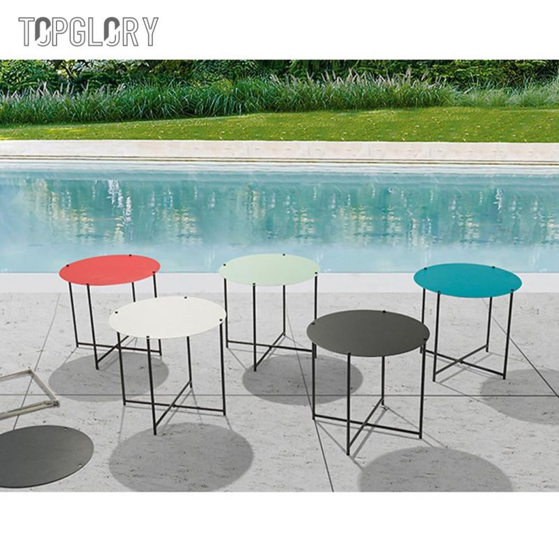 Simple Design Good Price Multi-Color Folding Outdoor Coffee Table