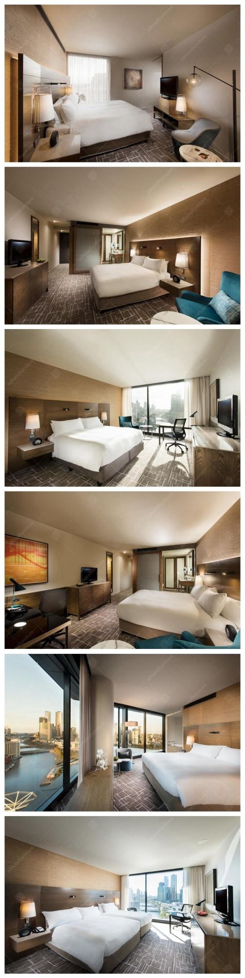 Fashionable Design Comfortable Hotel Room Furniture Sets for 5 Stars
