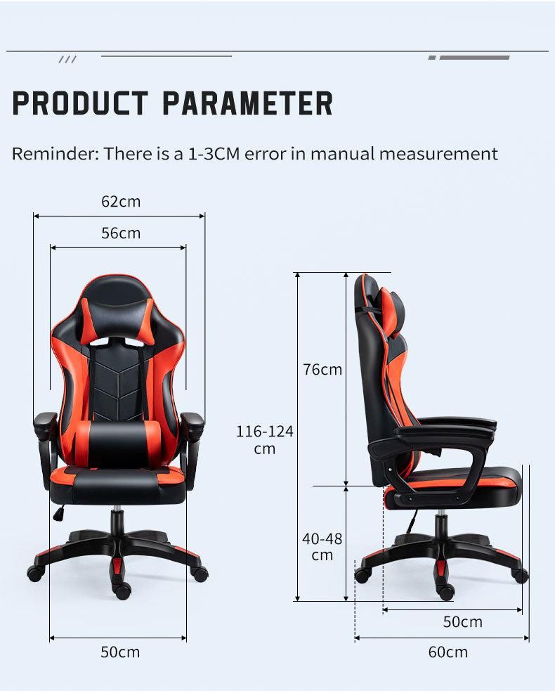 High Quality Wholesale Swivel Leather Adjustable Ergonomic Computer Racing Style Pink Game Gaming Chair Silla Gamer