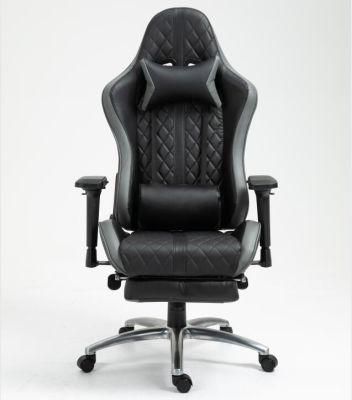 Black Rocking Reclining Gaming Chair with Footrest