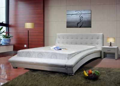 Huayang Upholstered PU Leather King Size Bed PU Bed