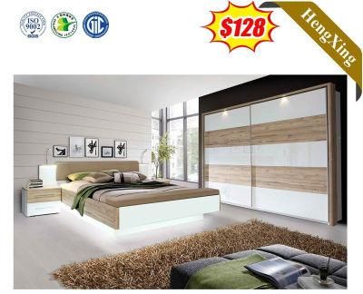 New Design Wooden Bedroom Set King Size Double Bed