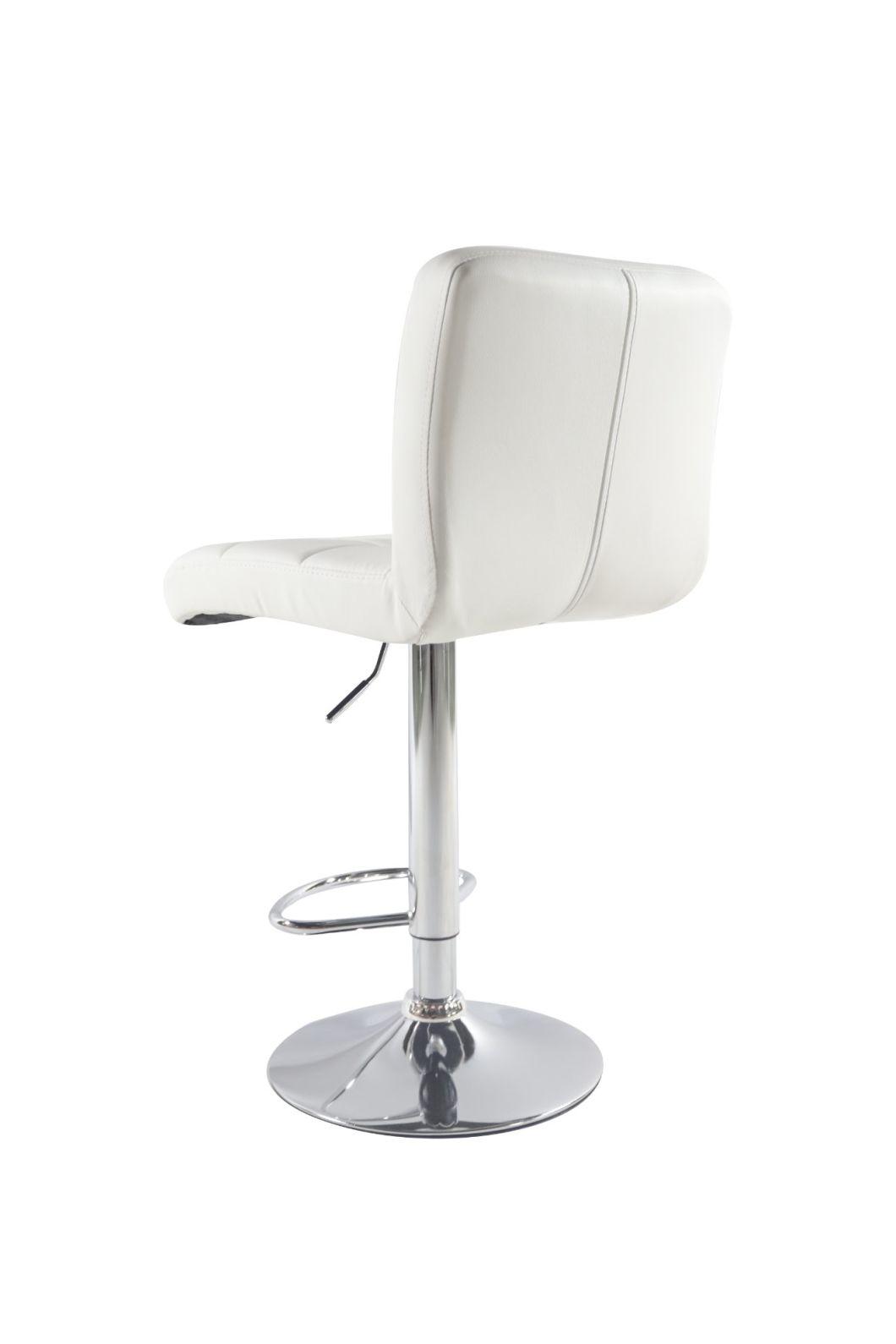 2021 New Modern PU Faux Leather Commercial Swivel Kitchen Bar Stool