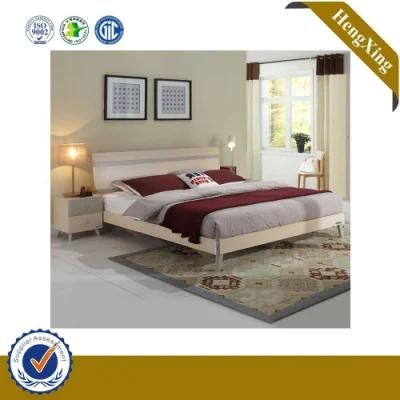 High Quality Latest Wooden MDF Beds White Cheap Double Bed