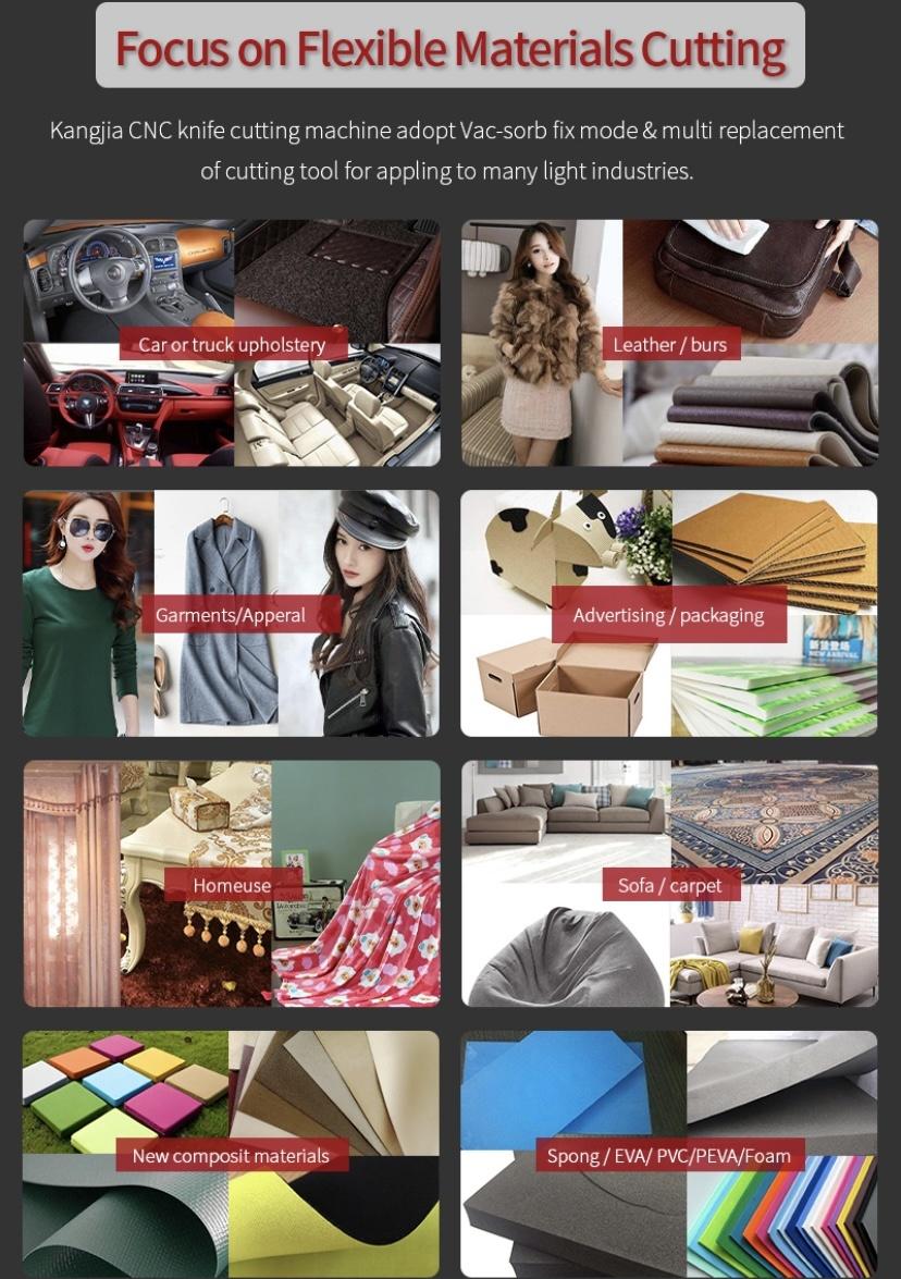 Automatic Multi Layers Oscillating Knife Sofa Fabric Cutting Machine with Factory Price