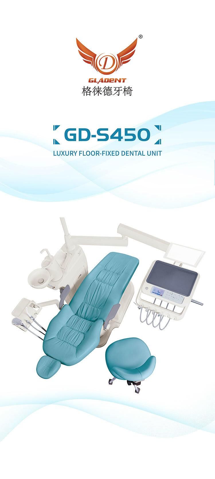Humanized Design Comfortable Leather Cushion Dental Chair Gd-S450