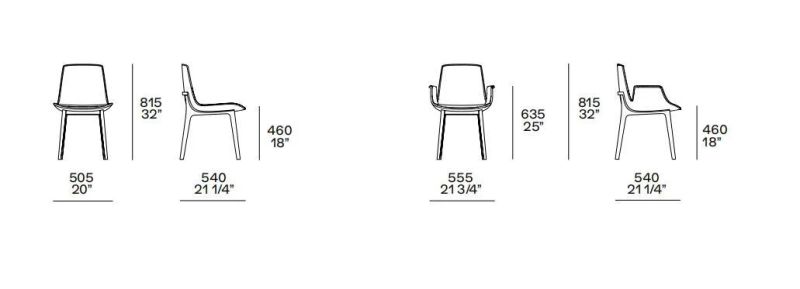 Ventura, Arm Chairs, Latest Italian Design Chair, Home Furniture Set and Hotel Furniture Custom-Made