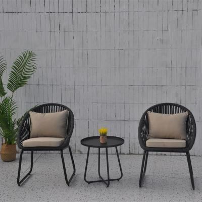 Modern Style Aluminum Outdoor Patio Garden Outdoor Rattan Aluminum Furniture Chair Set