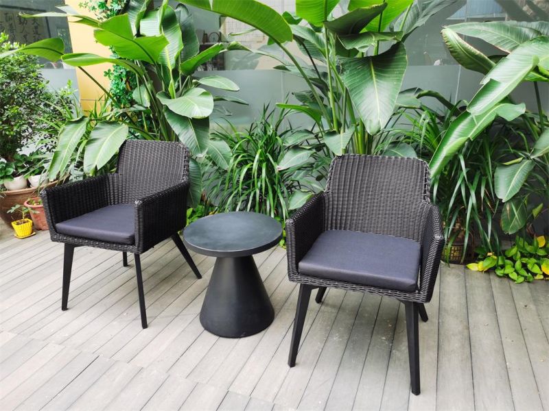 Aluminum Rattan Outdoor Furniture Waterproof Garden Coffee Table and Chairs Set