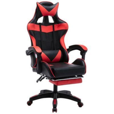 High Quality PU Leather Game Chair with Footrest Gaming Racing Chair for Gamer