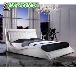 A019 High Headboard Design Leather Bed Frame