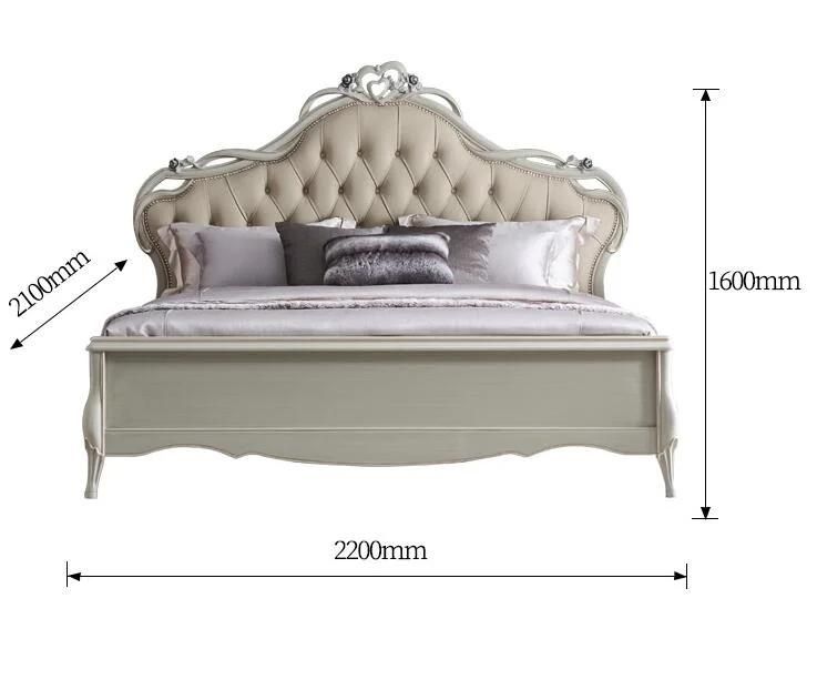 European Multifunction furniture Leather Massage Bed Camas Solid Wood Frame King Bed Factory Wholesale